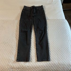 High Waisted Black Madewell Jeans